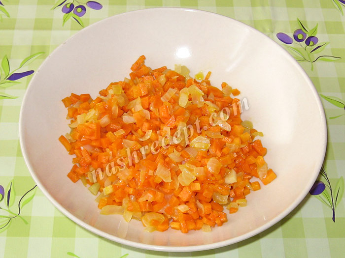 лук и морковь для фарширования тыквы - luk i morkov dlya farshirovaniya tykvy