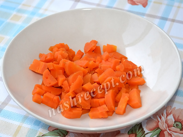 морковь для постного салата "Оливье" - morkov dlya postnogo salata olivye