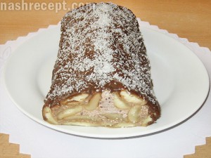 торт домик из печенья и творога - tvorozhnyi tort bez vypechki Domik
