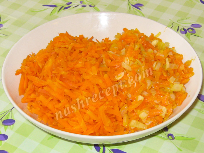 тертая морковь и морковь с луком - tertaya morkov i morkov s lukom