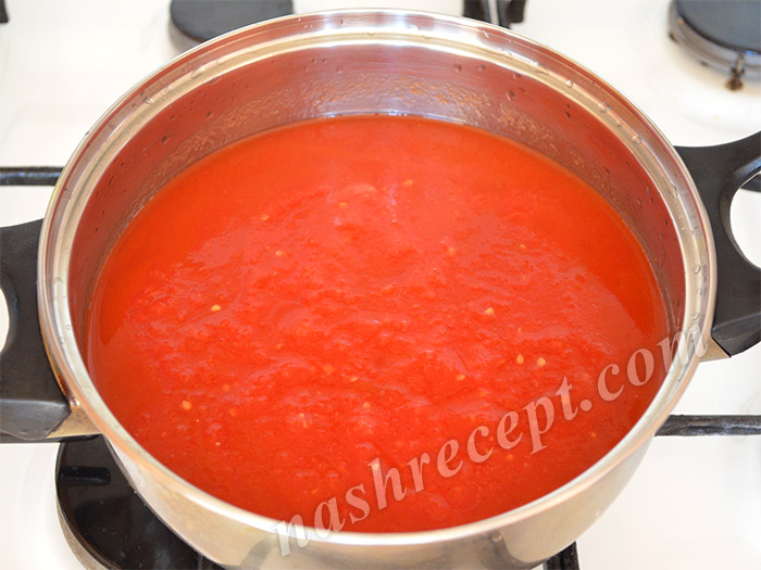 томатный сок для лечо - tomatnyi sok dlya lecho